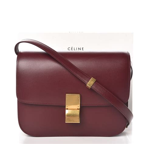 celine pool bag|CELINE Box Calfskin Medium Classic Box Flap Bag .